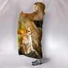 Cute Shiba Inu Print Hooded Blanket-Free Shipping
