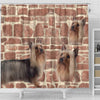 Australian Silky Terrier Print Shower Curtains-Free Shipping