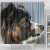Papillon Dog Side View Print Shower Curtains-Free Shipping