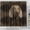 Weimaraner Dog Print Shower Curtain-Free Shipping