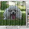Cute Poodle Puppy Print Shower Curtains-Free Shipping