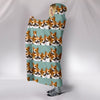 Cardigan Welsh Corgi Dog Pattern Print Hooded Blanket-Free Shipping
