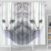 Turkish Angora Cat Print Shower Curtain-Free Shipping