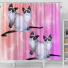 Snowshoe Cat Print Shower Curtains-Free Shipping
