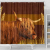 Highland Cattle (Cow) Print Shower Curtain-Free Shipping