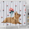 Australian Terrier Print Shower Curtain-Free Shipping