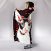 Cornish Rex Cat Love bubbles Print Hooded Blanket-Free Shipping