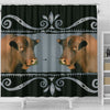 Amazing Senepol Cattle (Cow) Print Shower Curtain-Free Shipping