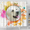 Colorful Labrador Retriever Dog Print Shower Curtain-Free Shipping