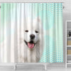 Lovely Samoyed dog Print Shower Curtain-Free Shipping