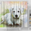 Labrador Puppy Art Print Shower Curtains-Free Shipping