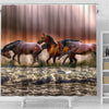 Amazing Horse Painting Print Shower Curtains-Free Shipping