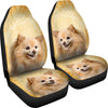 Cute Pomeranian Dog Print Car Seat Covers- Free Shipping