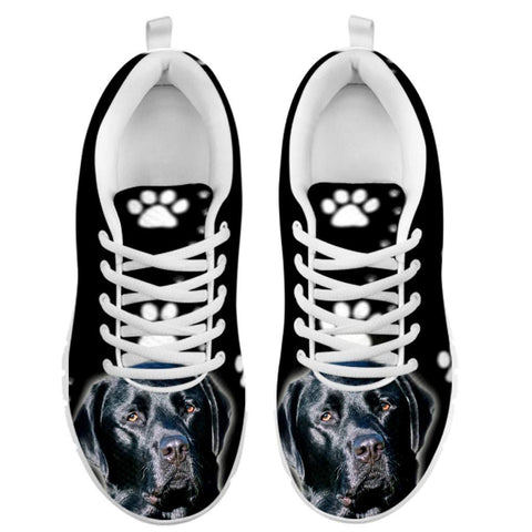 Black Labrador-Dog Running Shoes For Women-Free Shipping